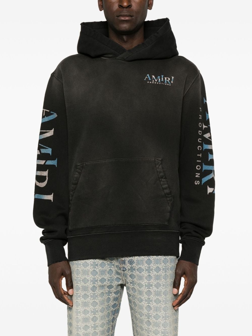 logo-print hoodie - 3