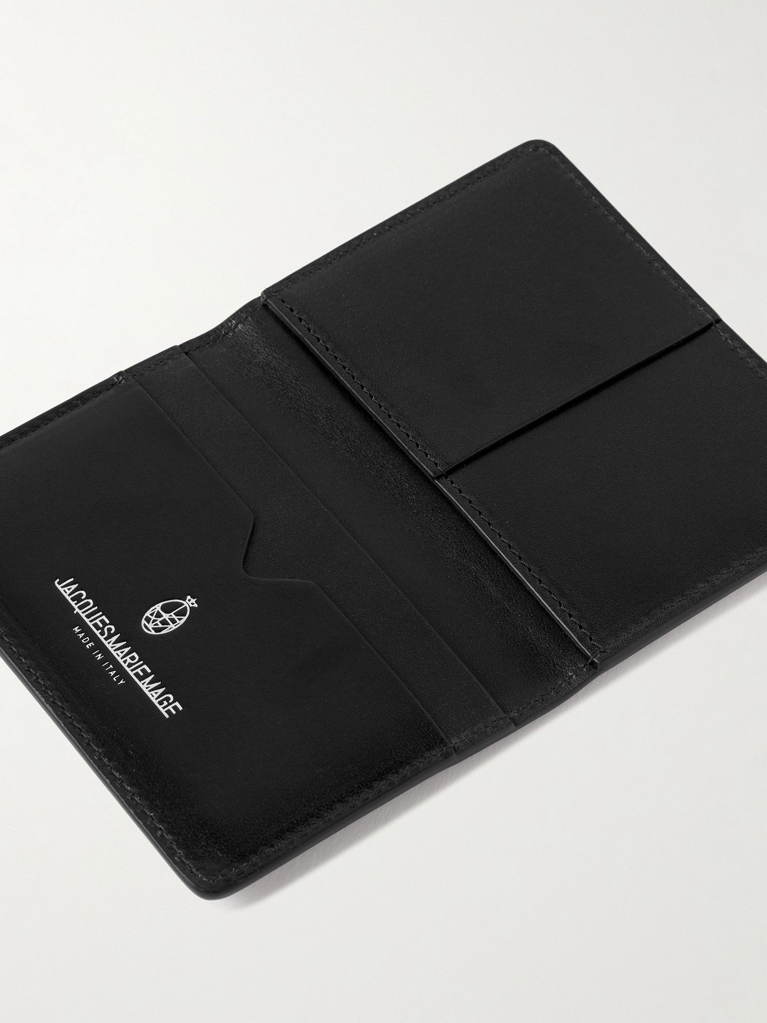 Cassandre Leather Bifold Wallet Black - 4