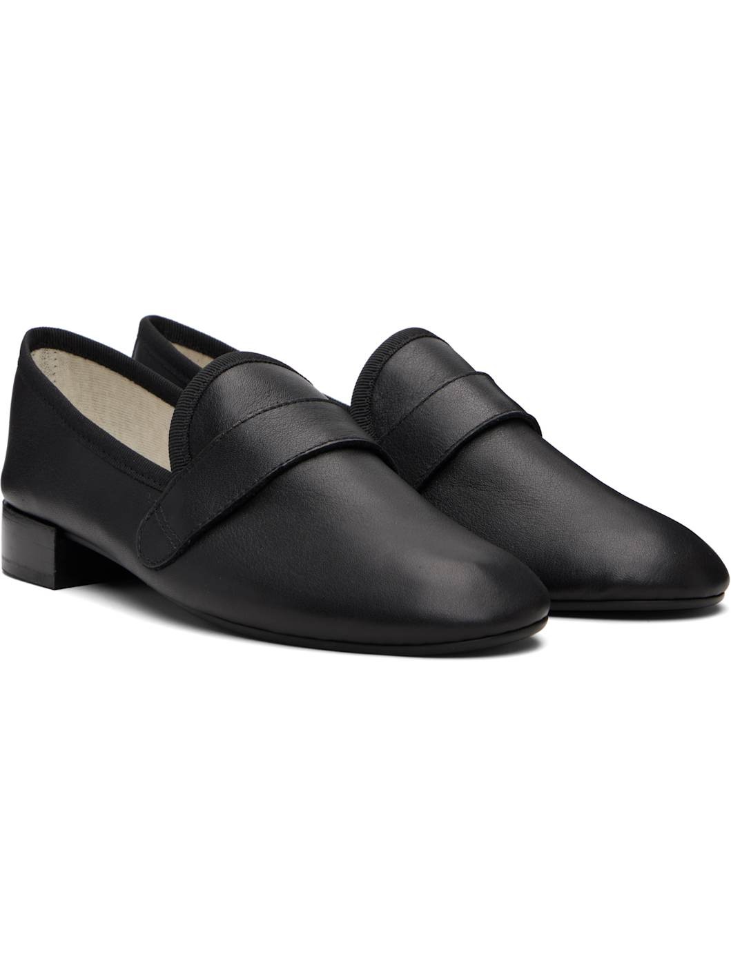 Black Michael Rubber-Sole Loafers - 4
