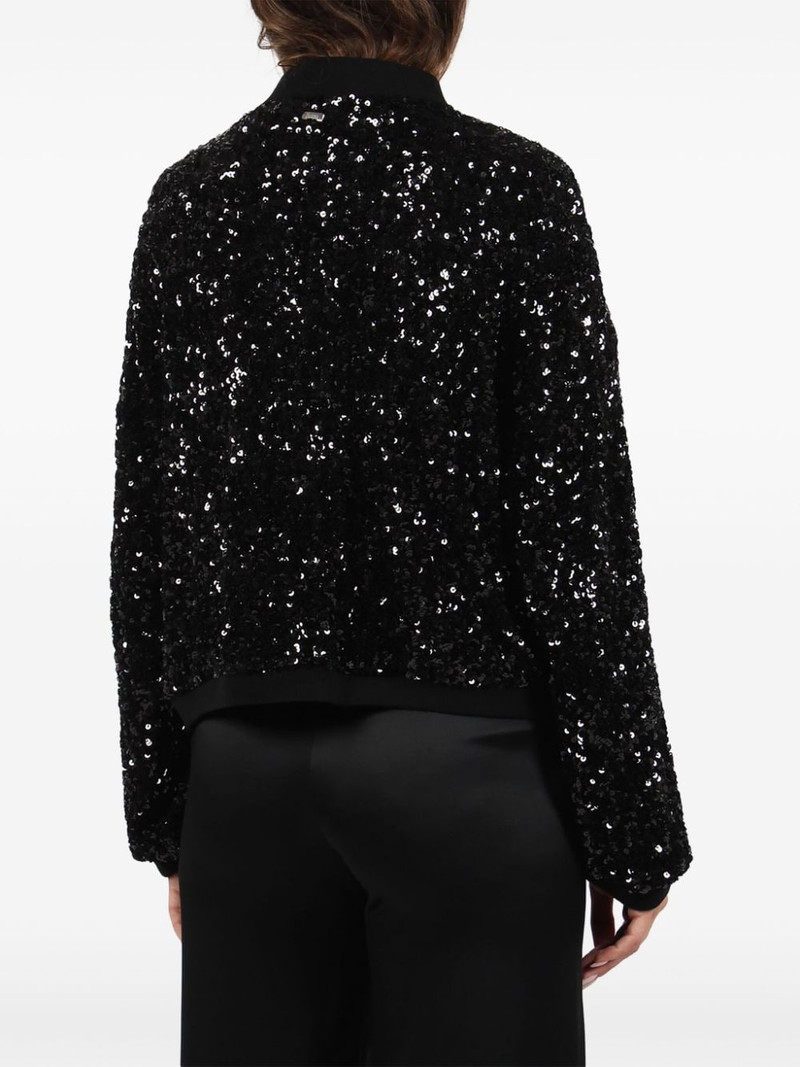 sequin-embellished bomber 재킷 4