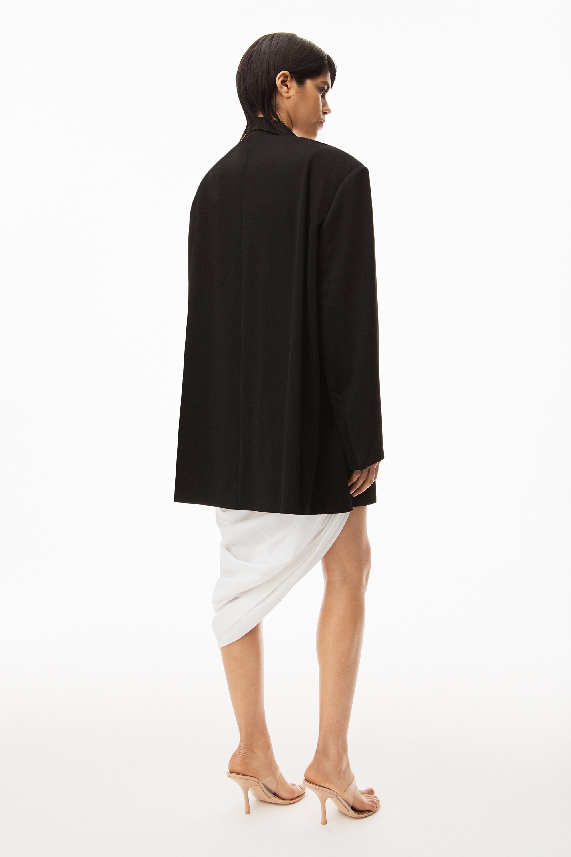 OVERSIZED BLAZER IN SHEER JERSEY - 5