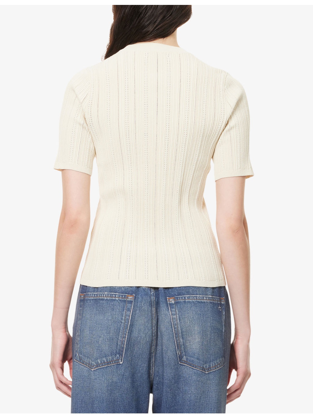 Camryn Slim-Fit Ribbed Cotton-Blend Knit Top - 4