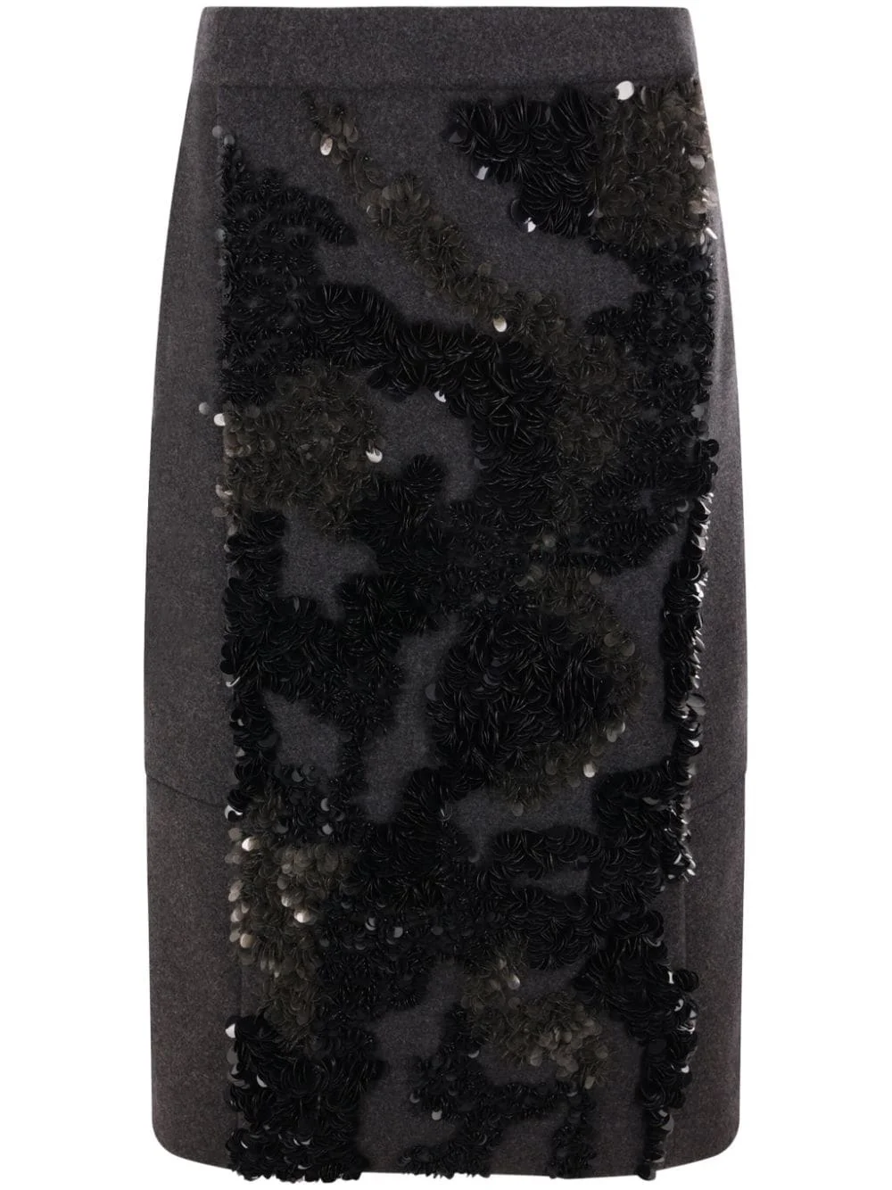 sequin-embellished midi skirt - 1