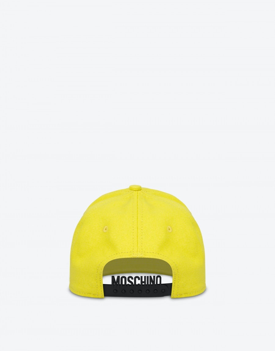 MOSCHINO SMILEY® EMBROIDERY CANVAS HAT - 2