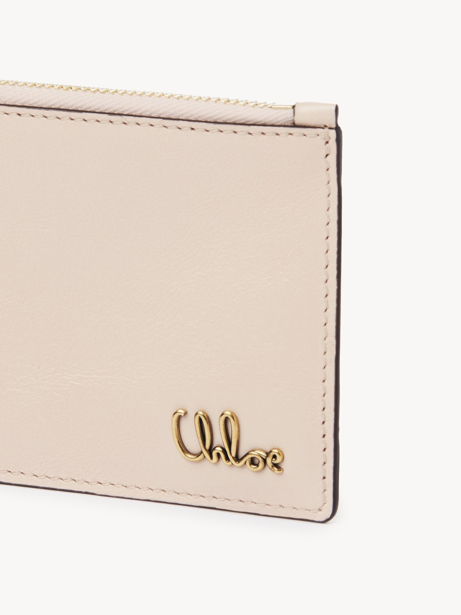 SMALL CHLOÉ ICONIC PURSE WITH CARD SLOTS IN SHINY LEATHER - 5