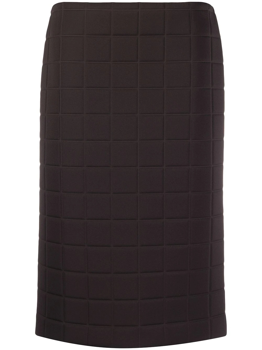 quilted straight skirt - 1