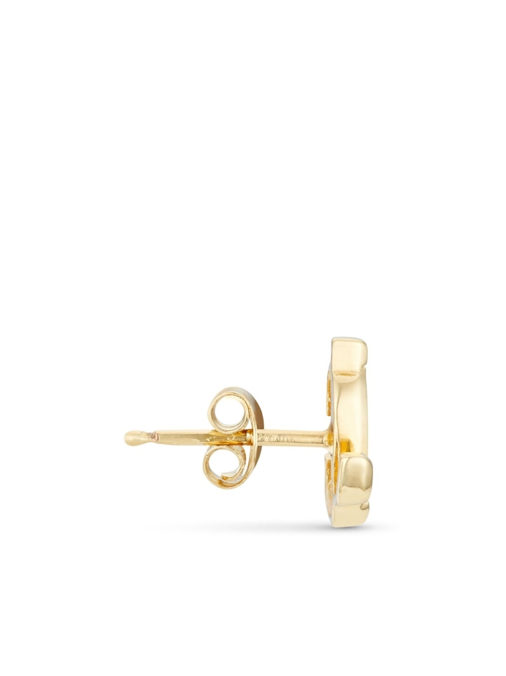 logo-lettering stud earrings - 5
