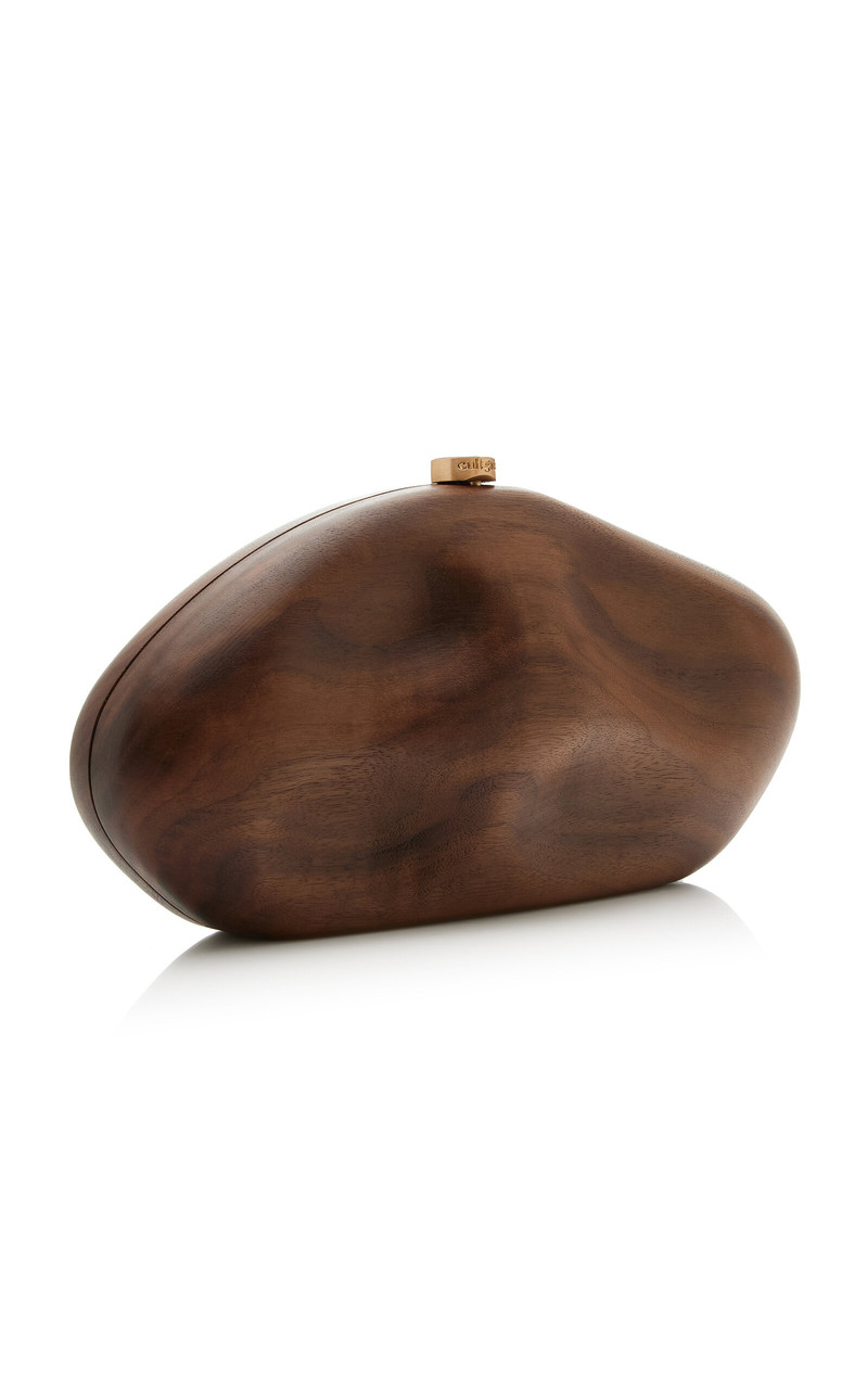 The Caldera Wood Clutch brown 3