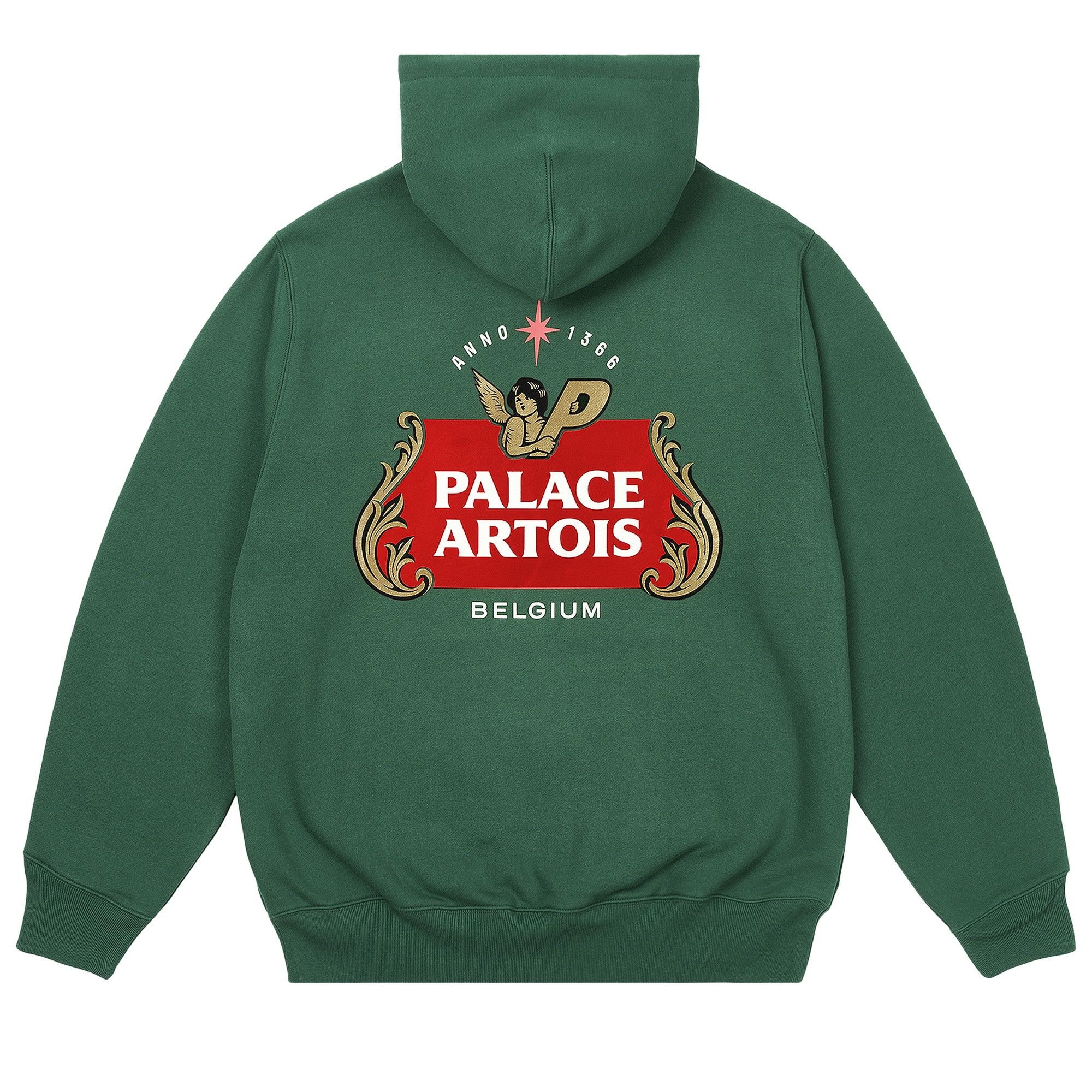 Palace hoodie green hotsell