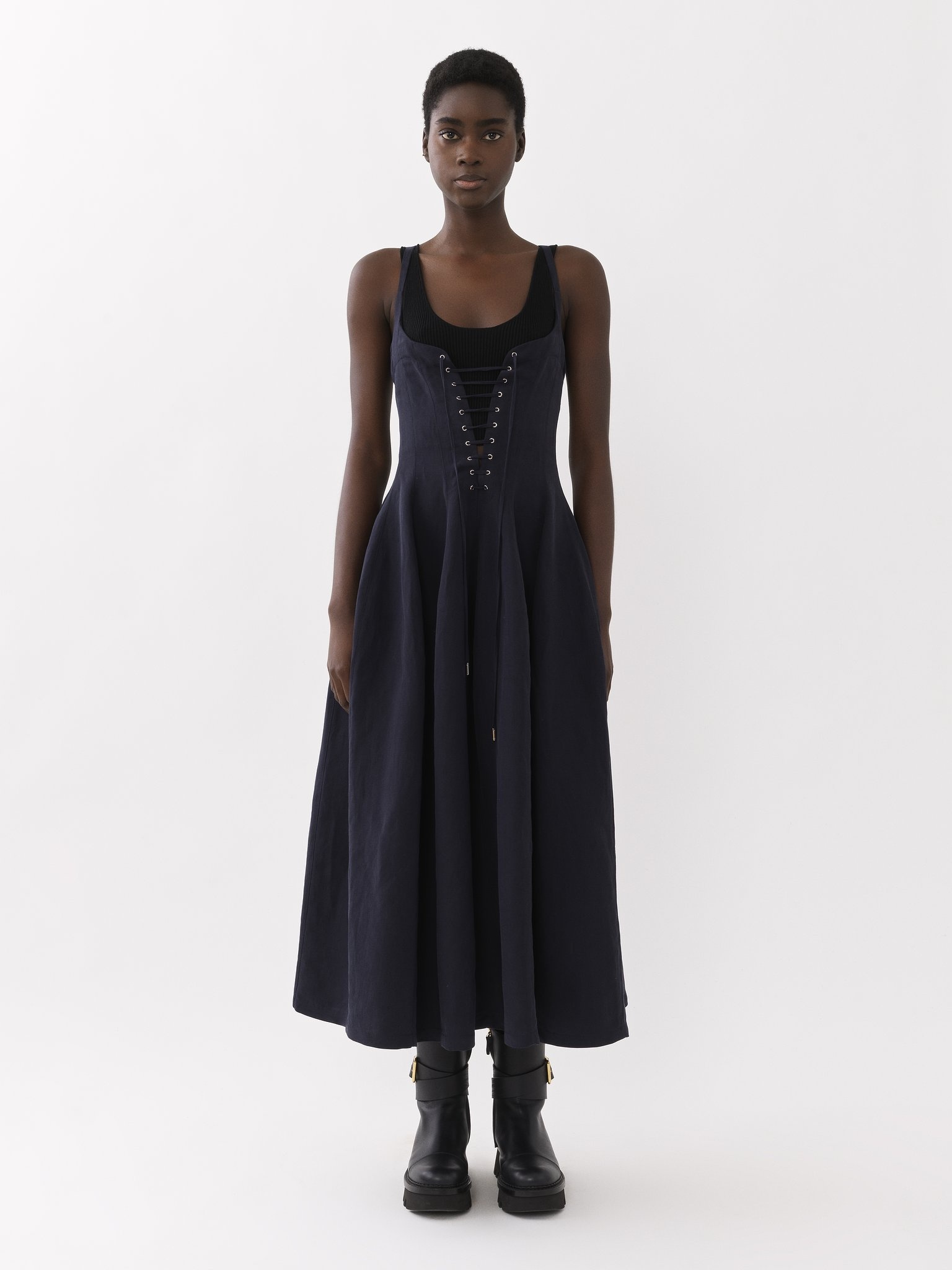 SLEEVELESS MIDI DRESS - 2