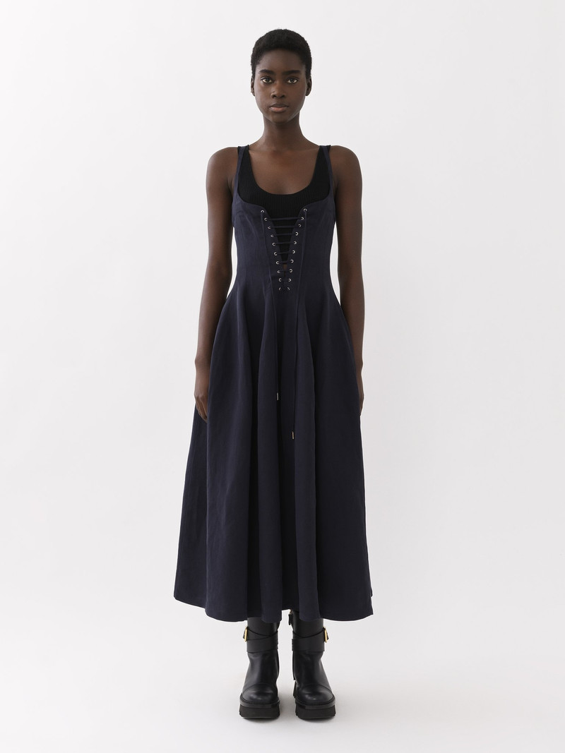 Chloé SLEEVELESS MIDI DRESS outlook
