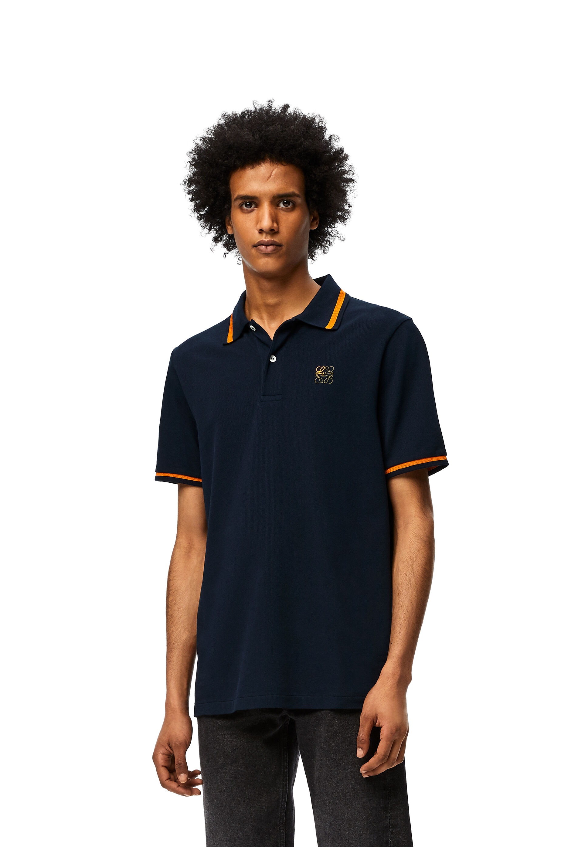 Anagram embroidered polo in cotton - 3