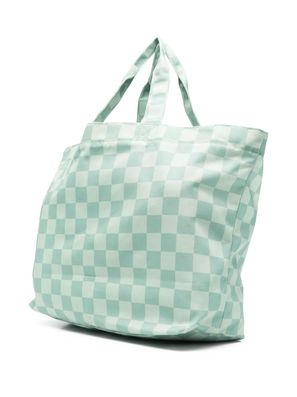 checkerboard-print tote bag - 3