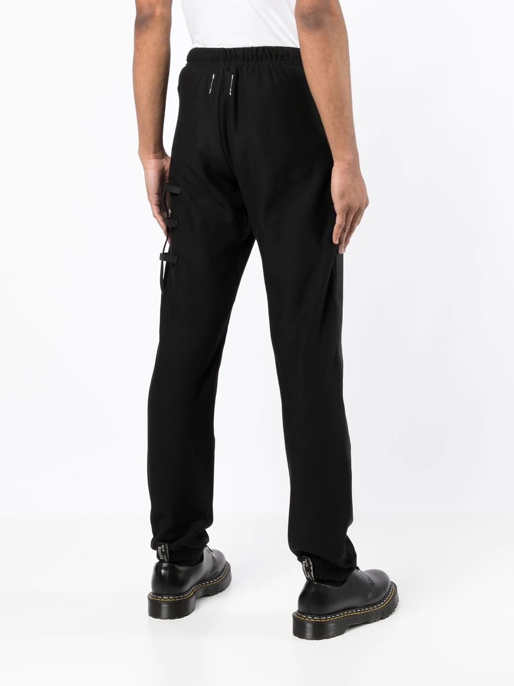 straight-leg drawstring trousers - 4