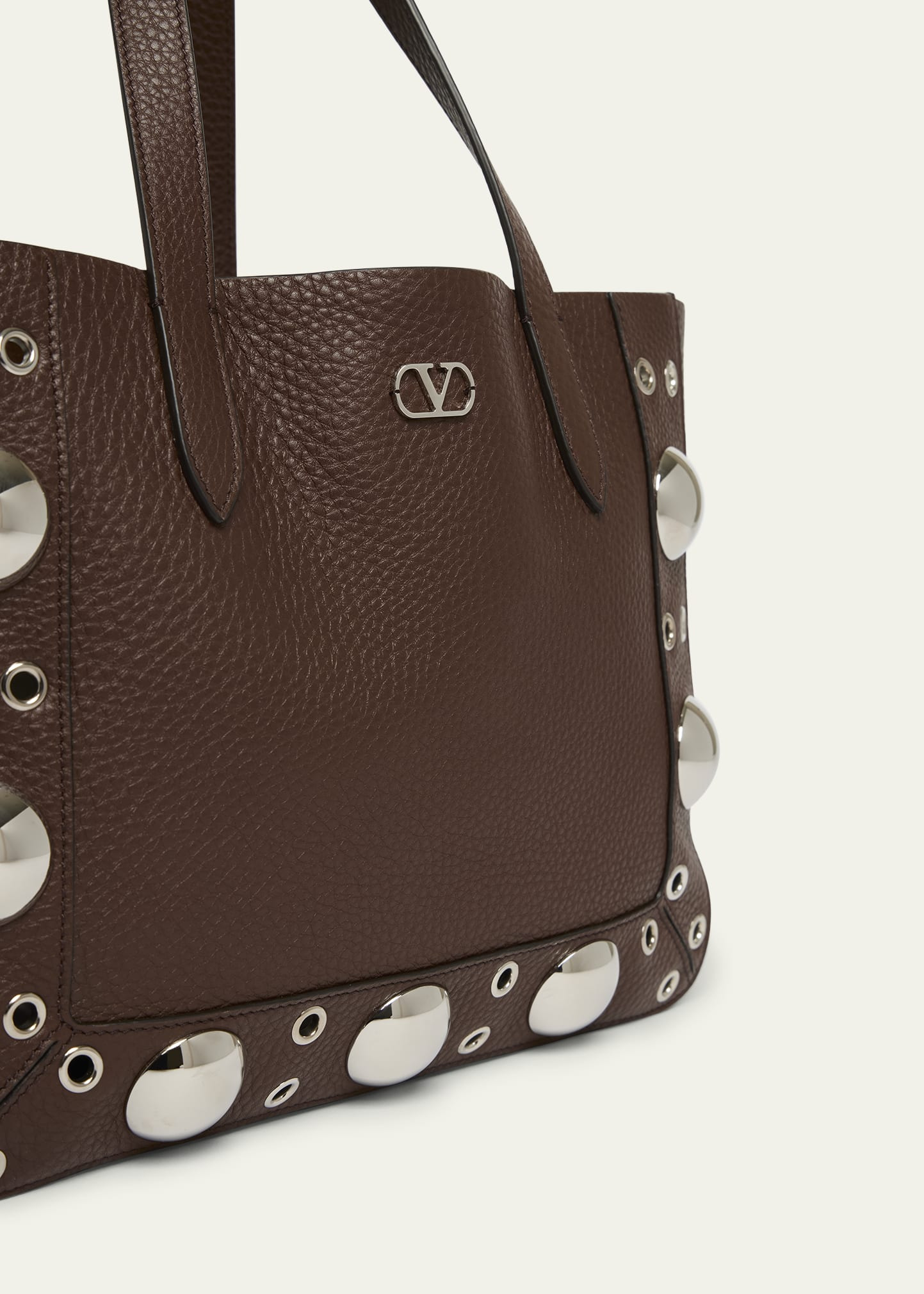 Nellcote Medium Studded Leather Tote Bag - 5