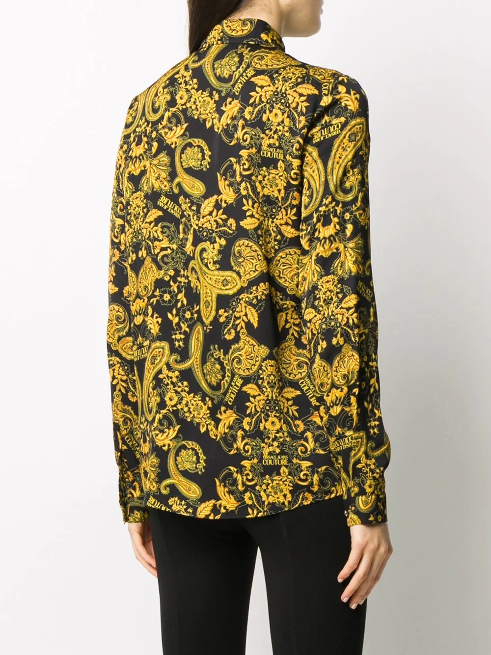 paisley-print long-sleeved shirt - 4