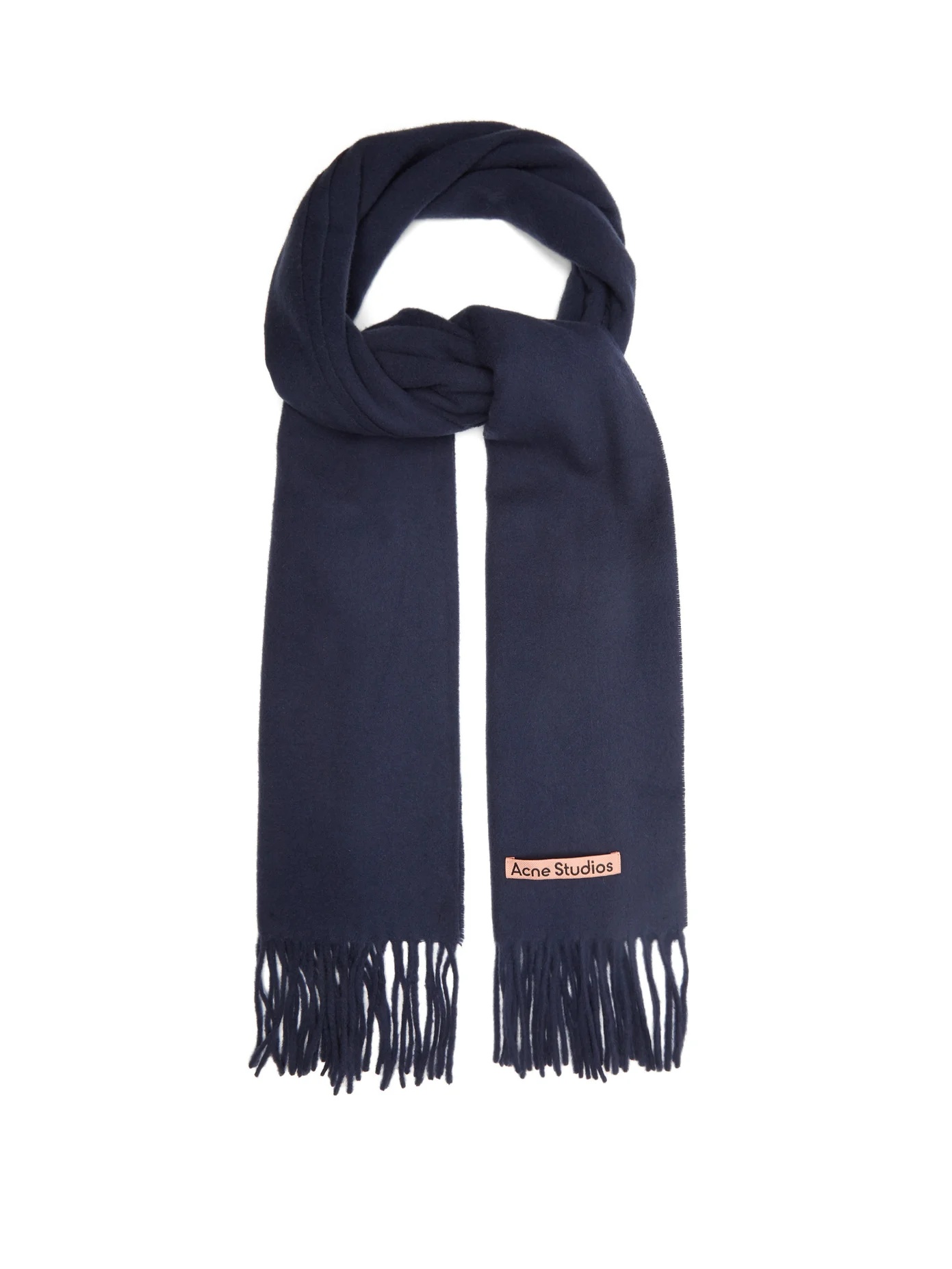 Canada Narrow New fringed wool scarf - 1