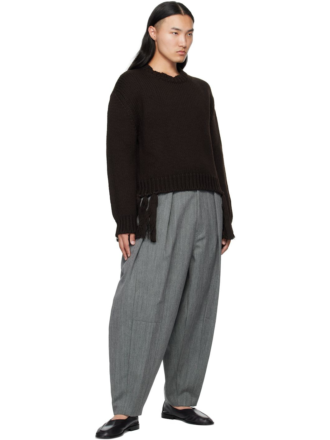 Gray Wool Trousers - 4