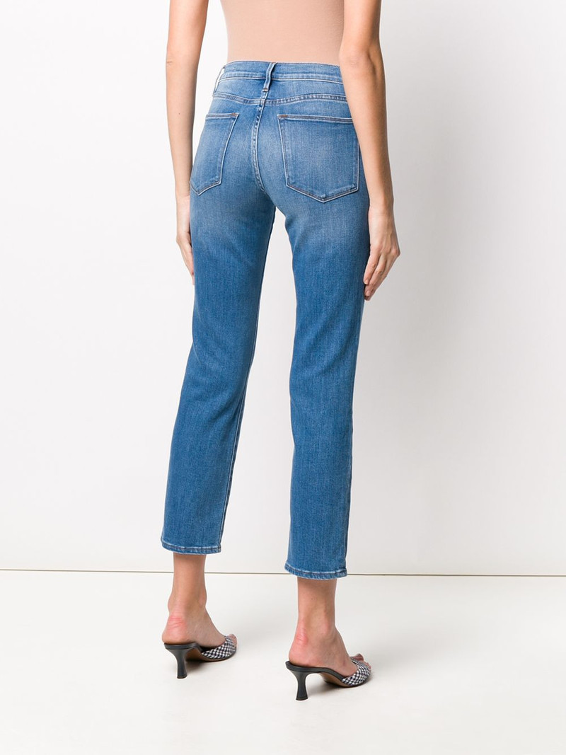 Le High straight-leg cropped jeans 4