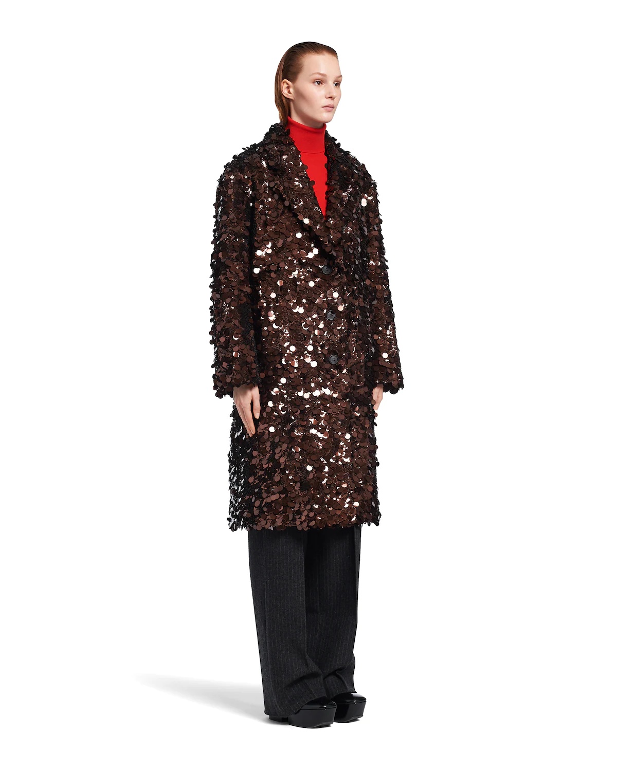 Sequin embroidered coat - 3