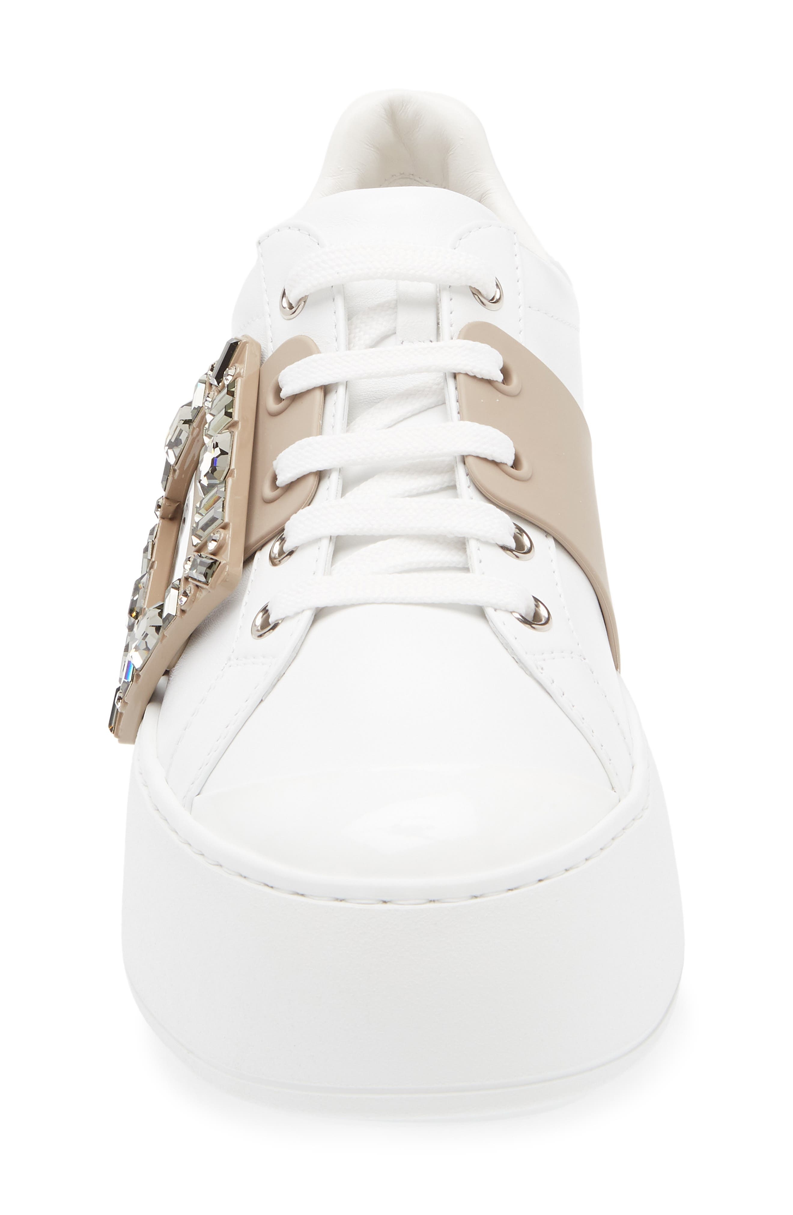 Roger Vivier Viv Skate Crystal Embellished Platform Sneaker in Altraversione at Nordstrom - 4