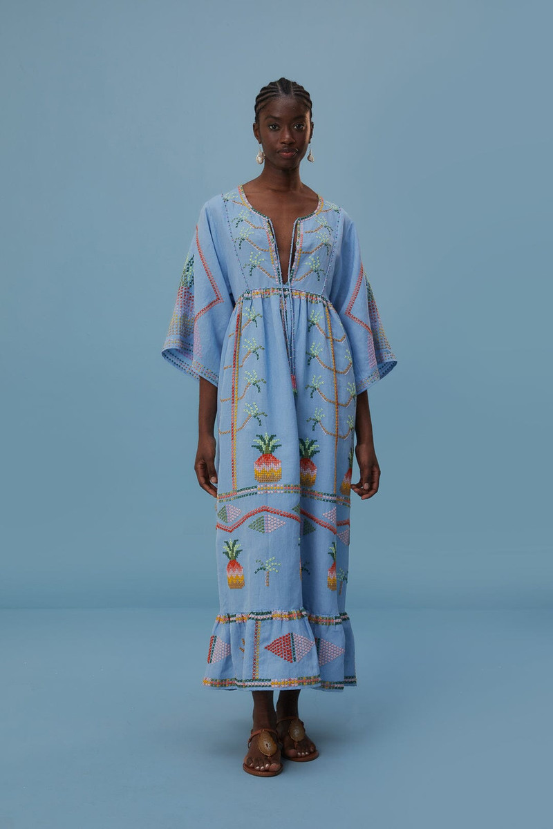 Embroidered Pineapple Cover-Up 1