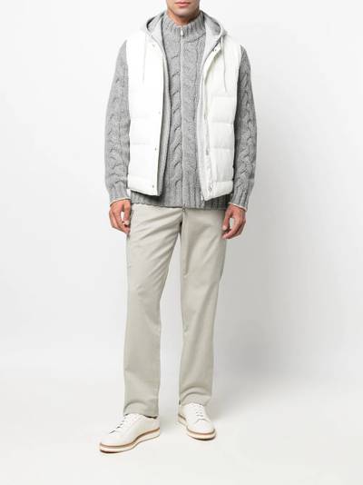 Brunello Cucinelli button-up padded vest outlook