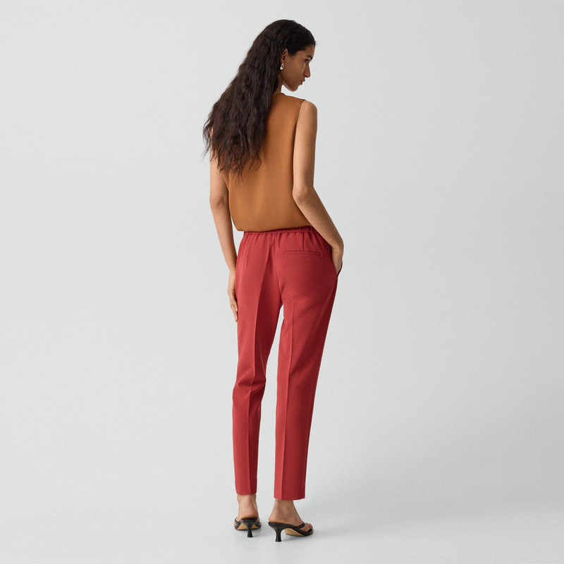 Theory Treeca Pull-On Pant in Admiral Crepe outlook