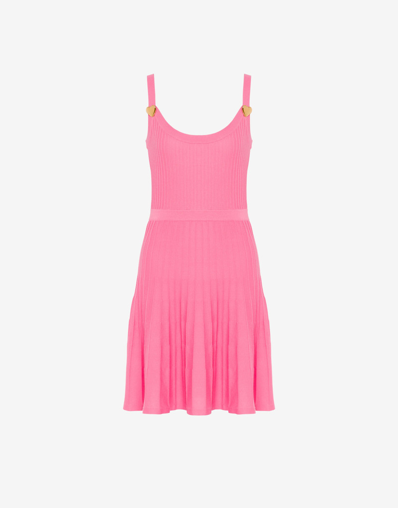 HEART BUTTONS KNITTED DRESS 1