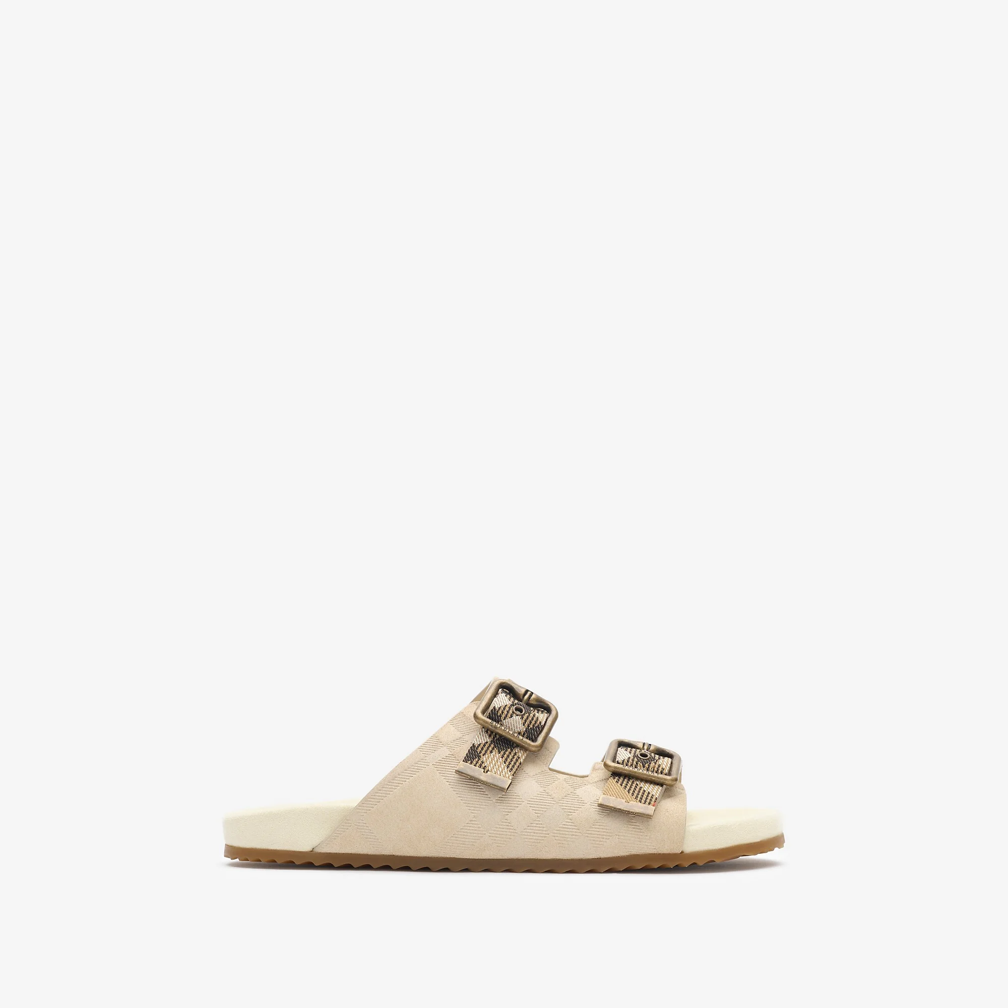 Check Suede Urchin Sandals - 1