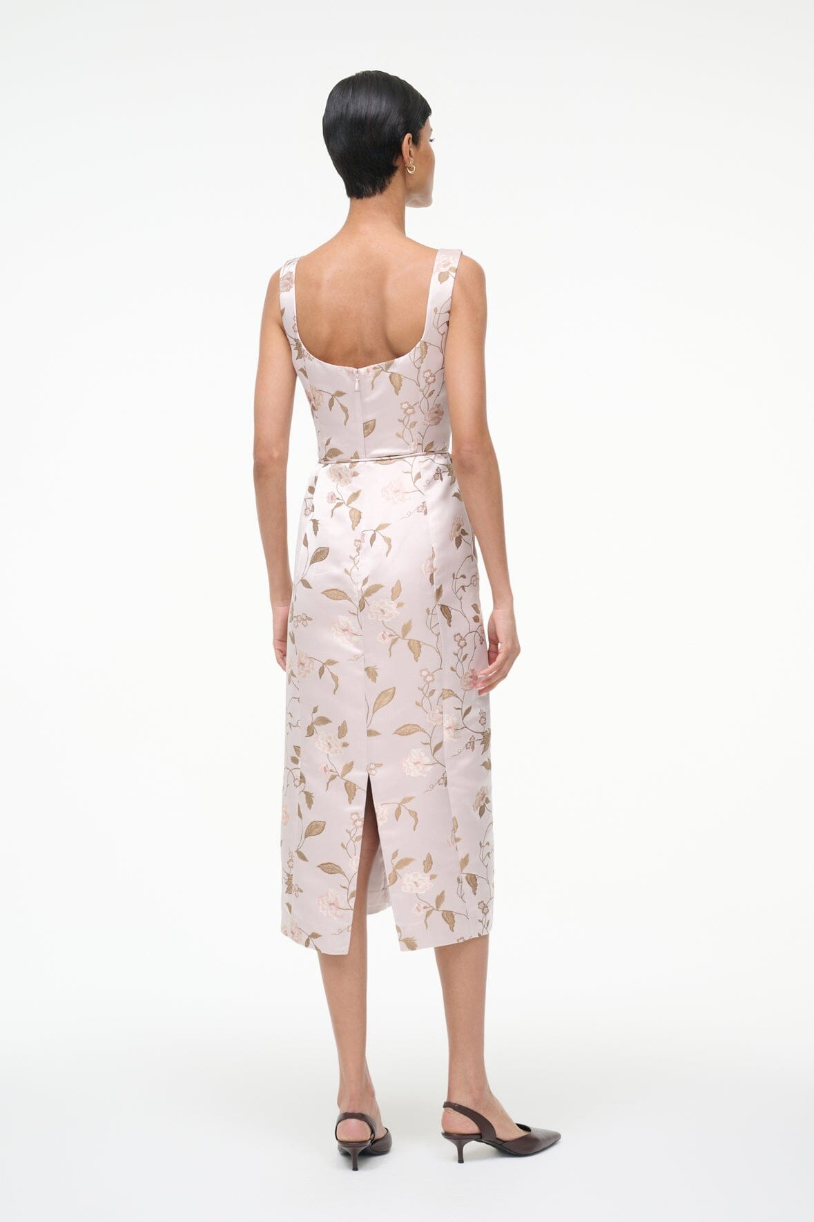 STAUD ZOE DRESS ROSE GARDEN - 7