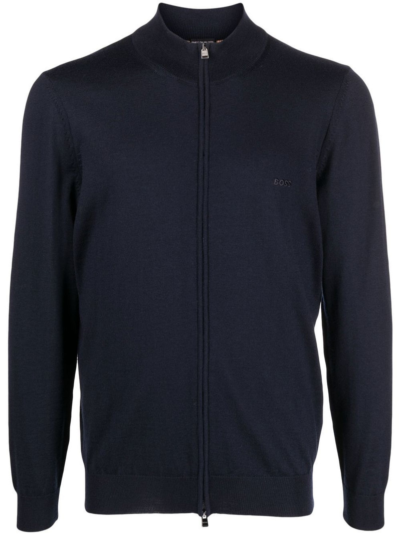 zip-up virgin-wool sweater 1
