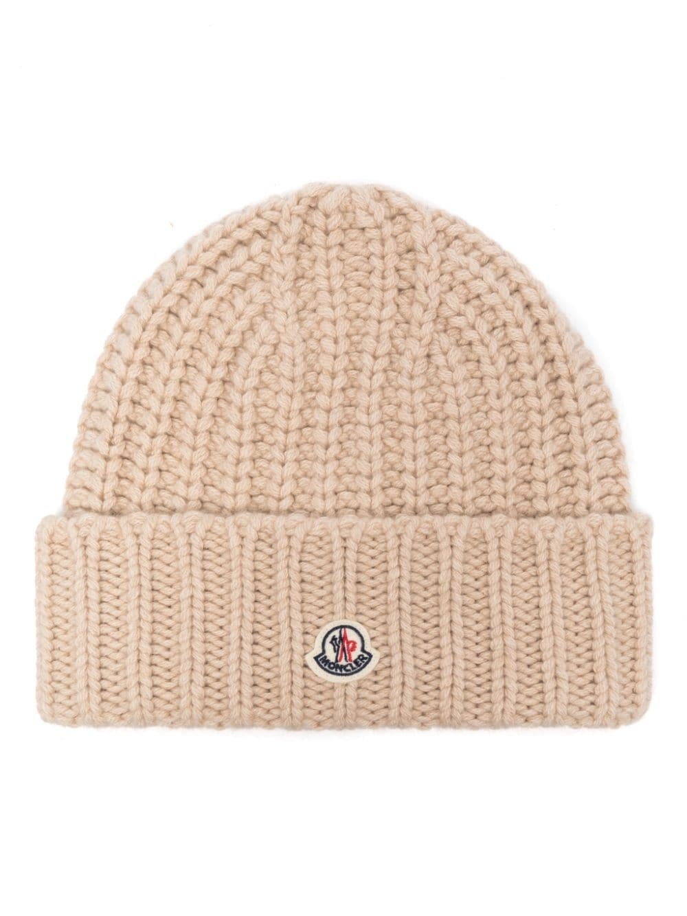 logo-patch cashmere beanie - 1