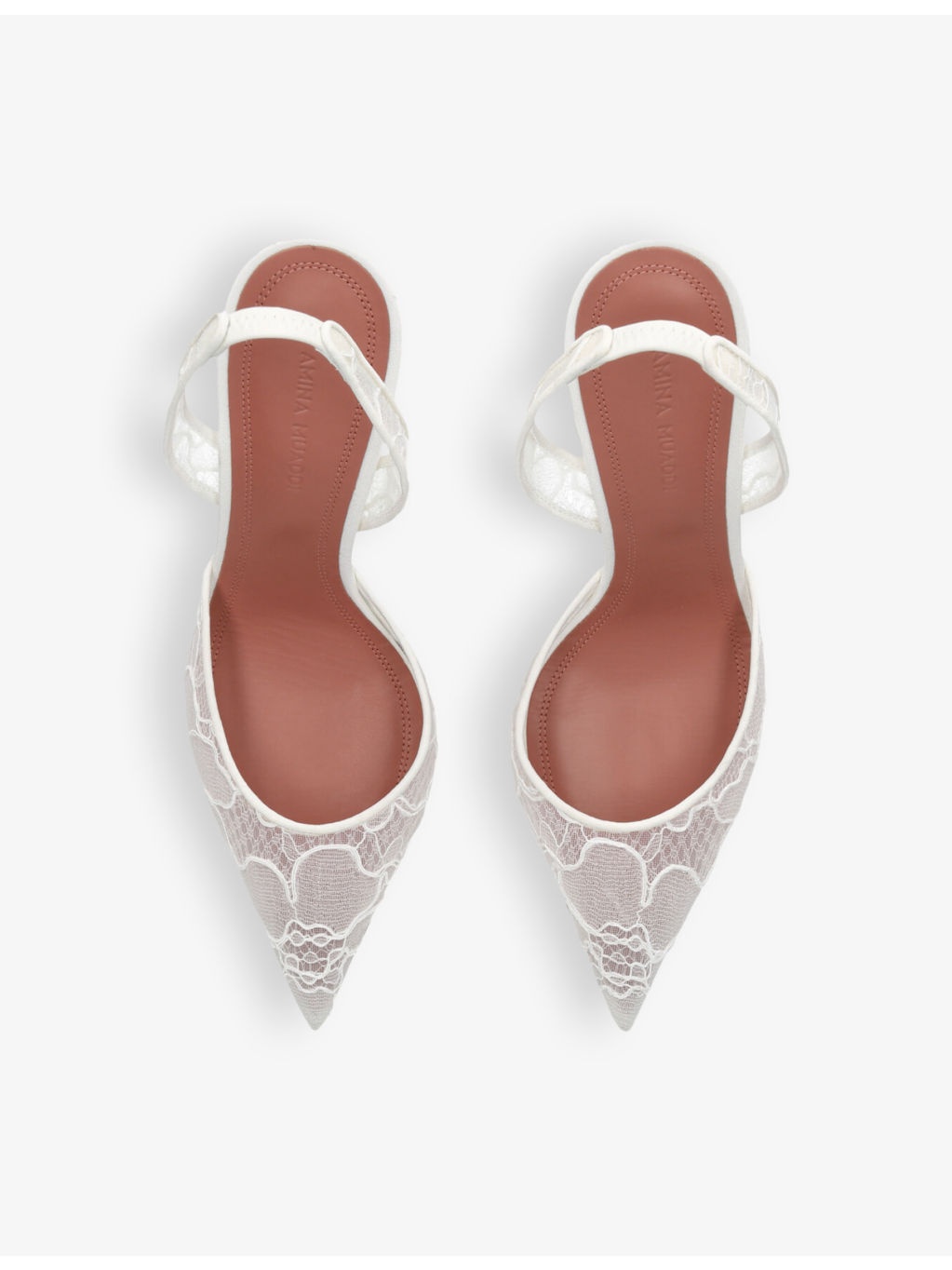 Holli 95 sling-back lace heeled courts - 2