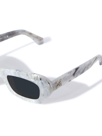 Off-White Venezia marbled rectangle sunglasses outlook