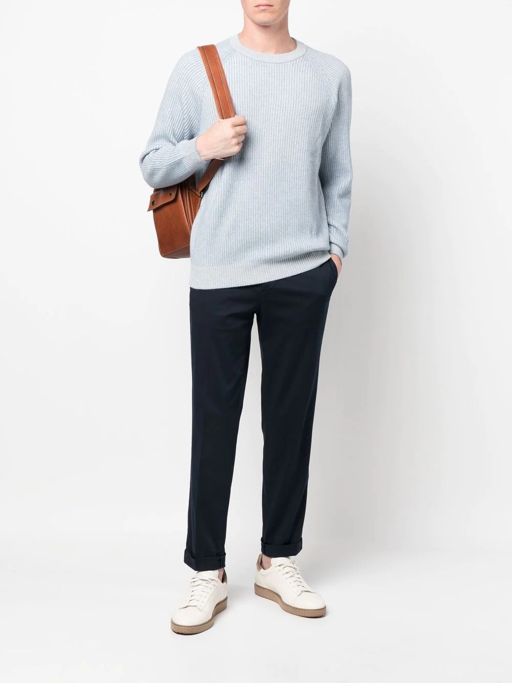 ribbed-knit cashmere jumper - 2