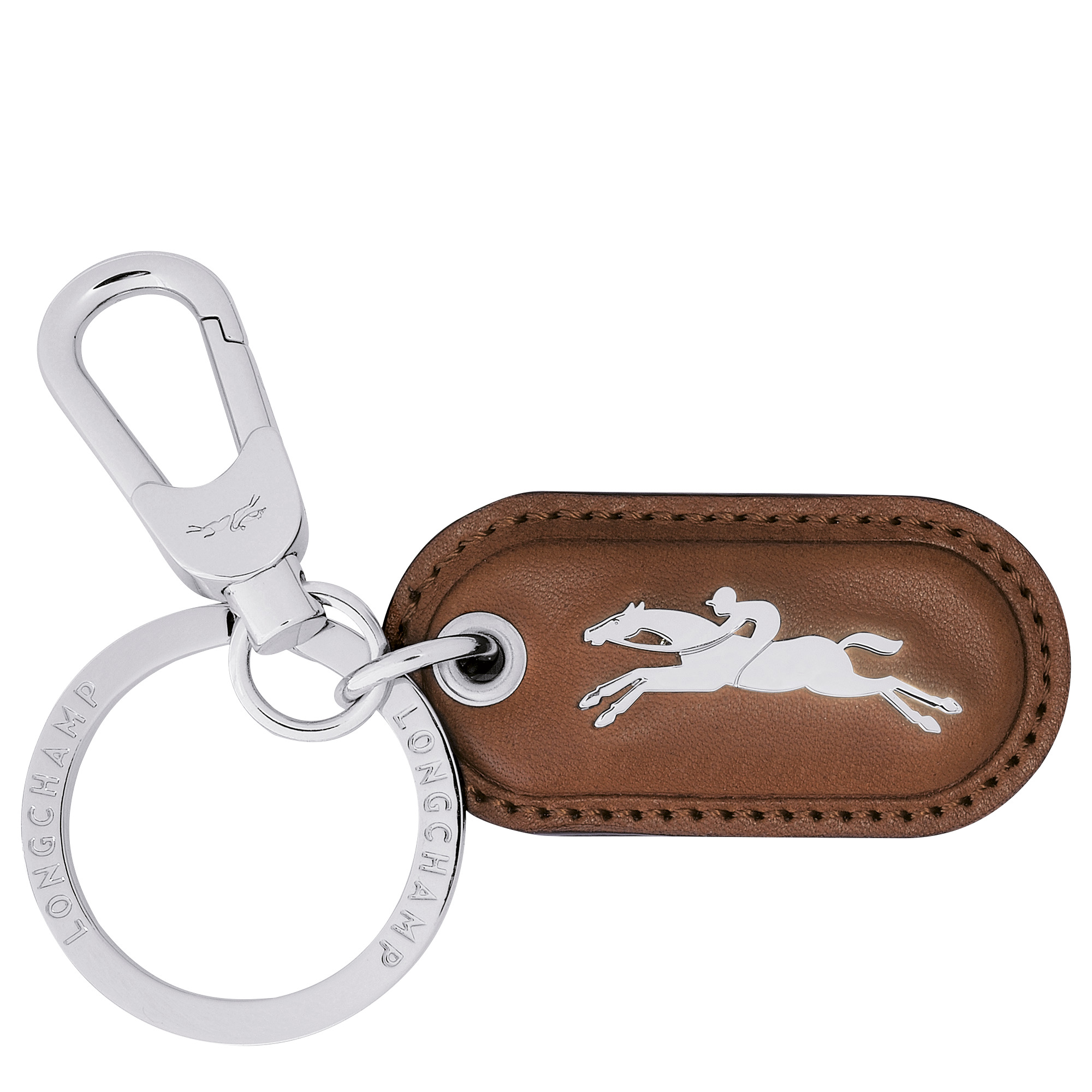 Roseau Key ring Cognac - Leather - 1