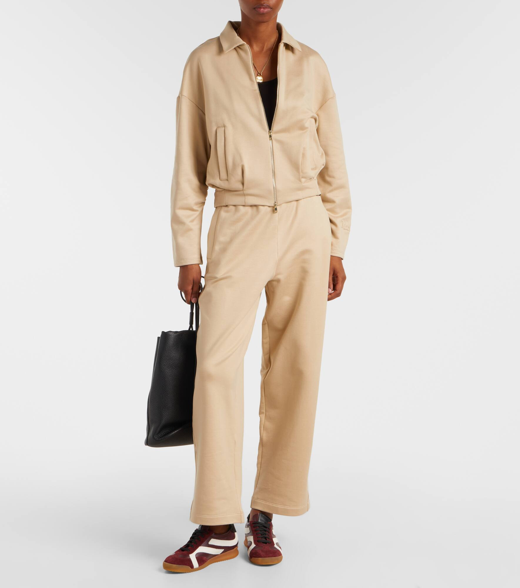 Filovia silk and cotton wide-leg pants - 2