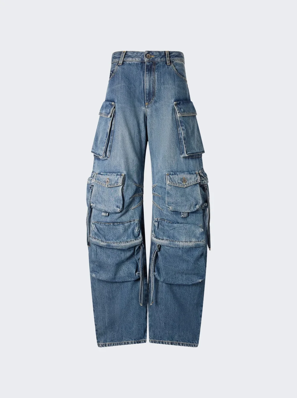 Cargo Jeans Washed Blue - 1
