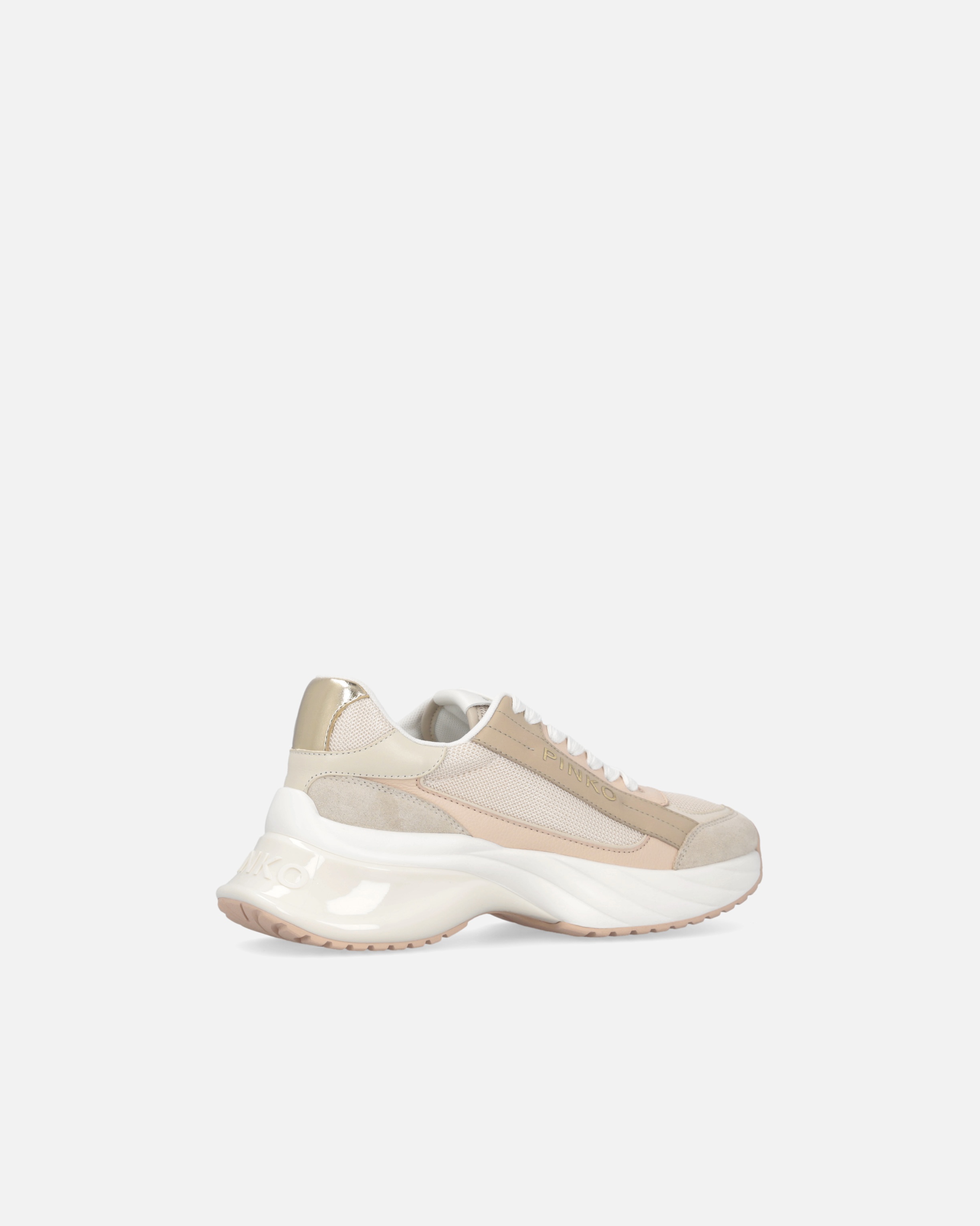 ARIEL SNEAKERS WITH LOGO AND LEATHER AND SUEDE DETAILS - 3
