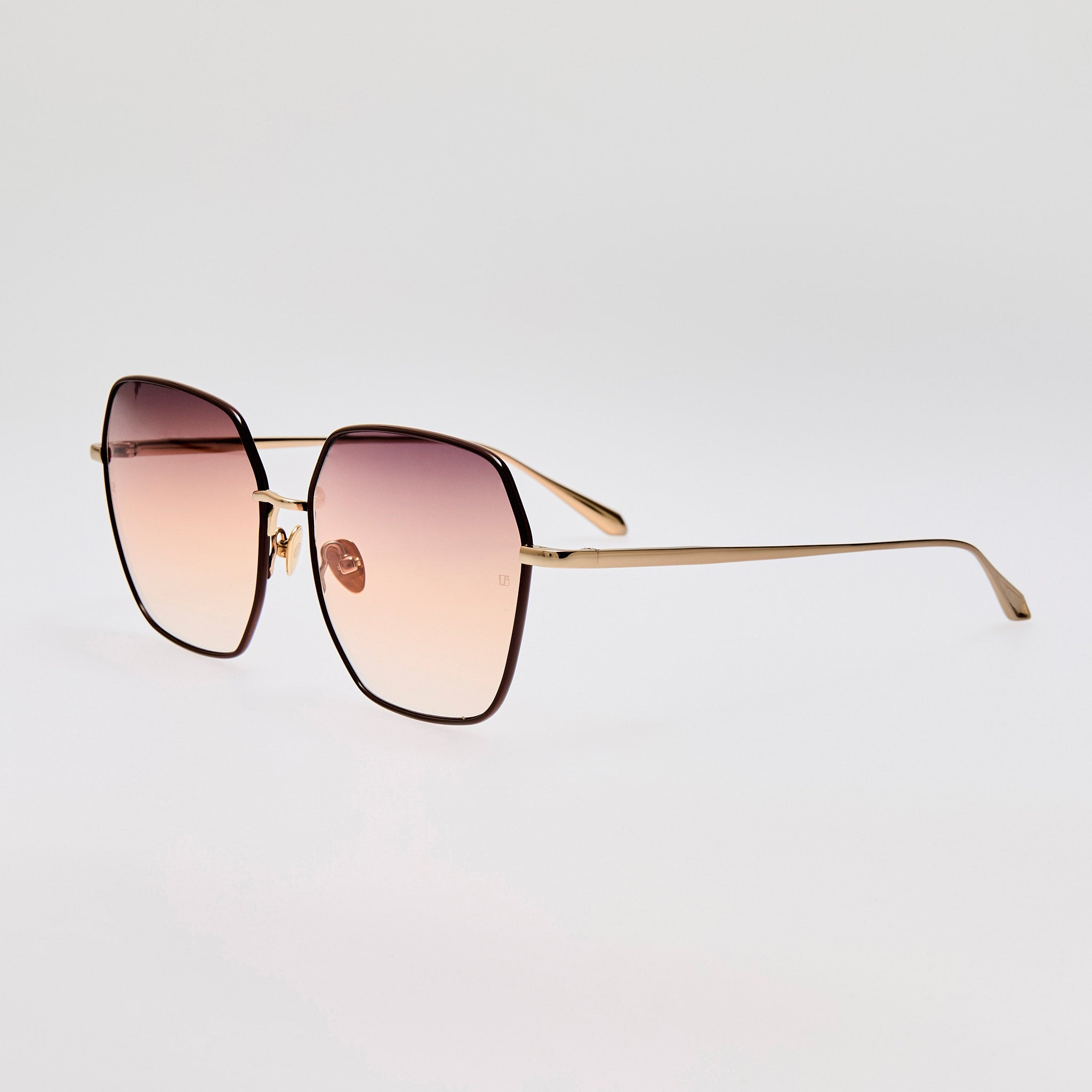 Darcie Sunglasses in Brown and Gold - 3