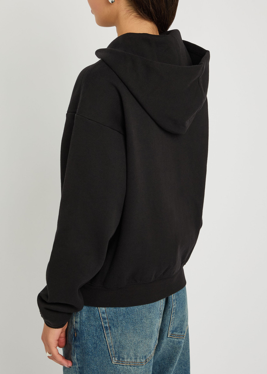 Skims Zip-up Cotton-blend Hooded Sweatshirt - 3