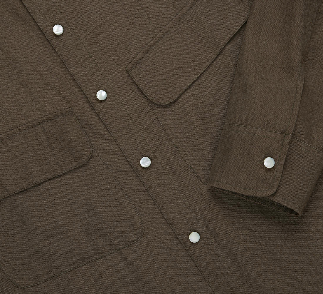 Western Overshirt - Earth Wool/Lyocell - 4