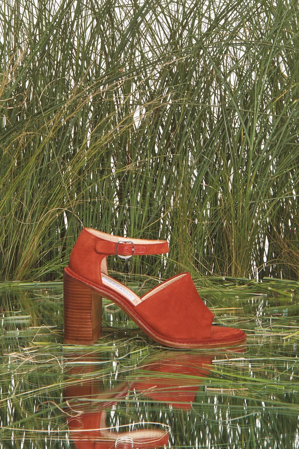 Beau Heel in Rust Suede - 5