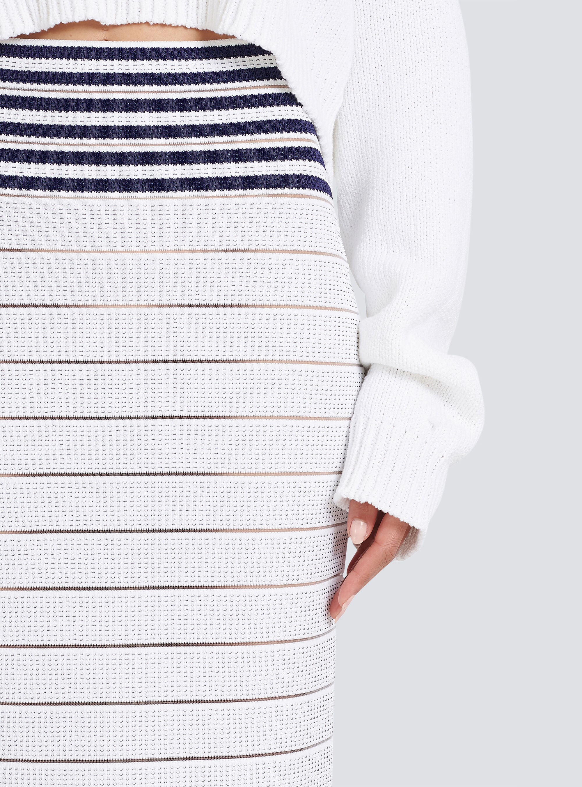 HIGH SUMMER CAPSULE - Mid-length knit skirt - 7