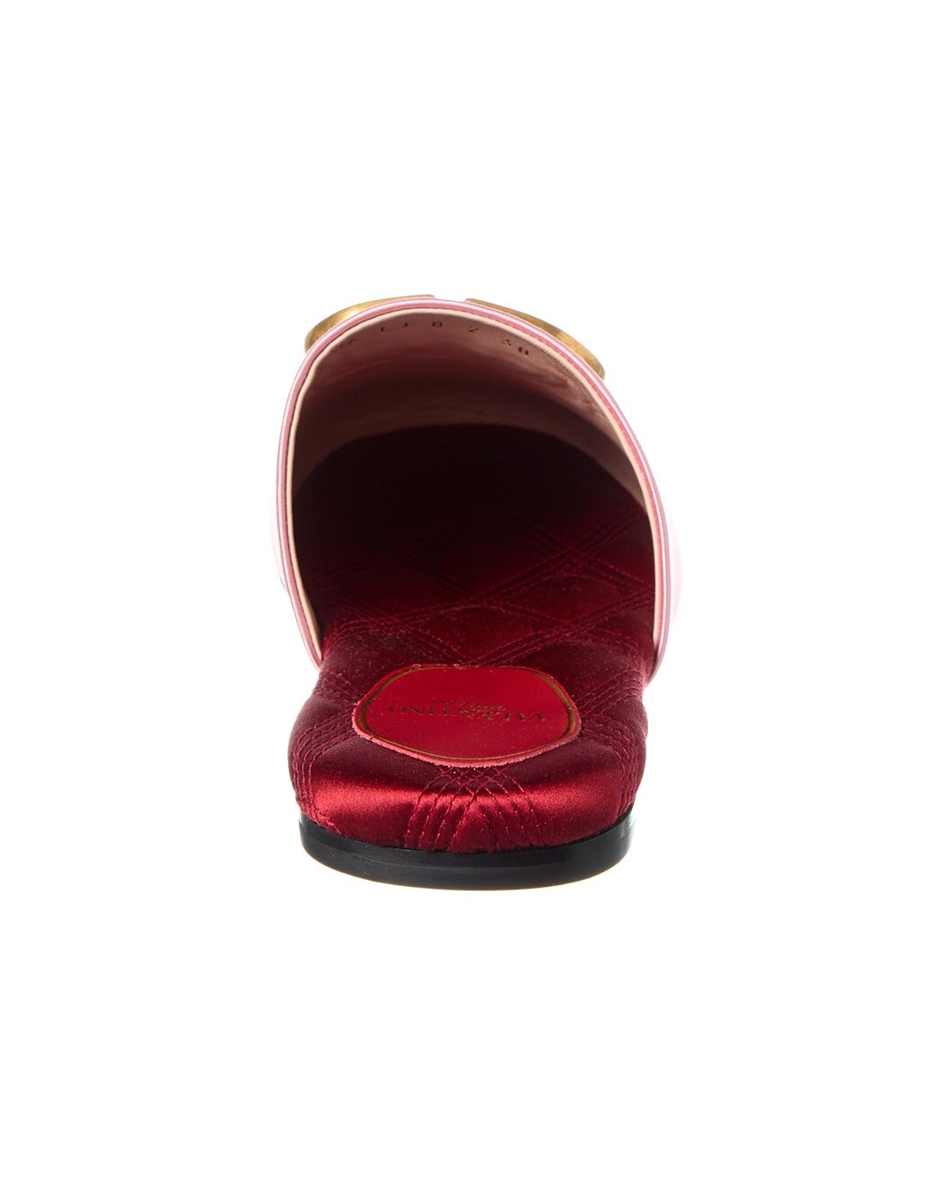 Valentino VLogo Signature Satin Mule - 3