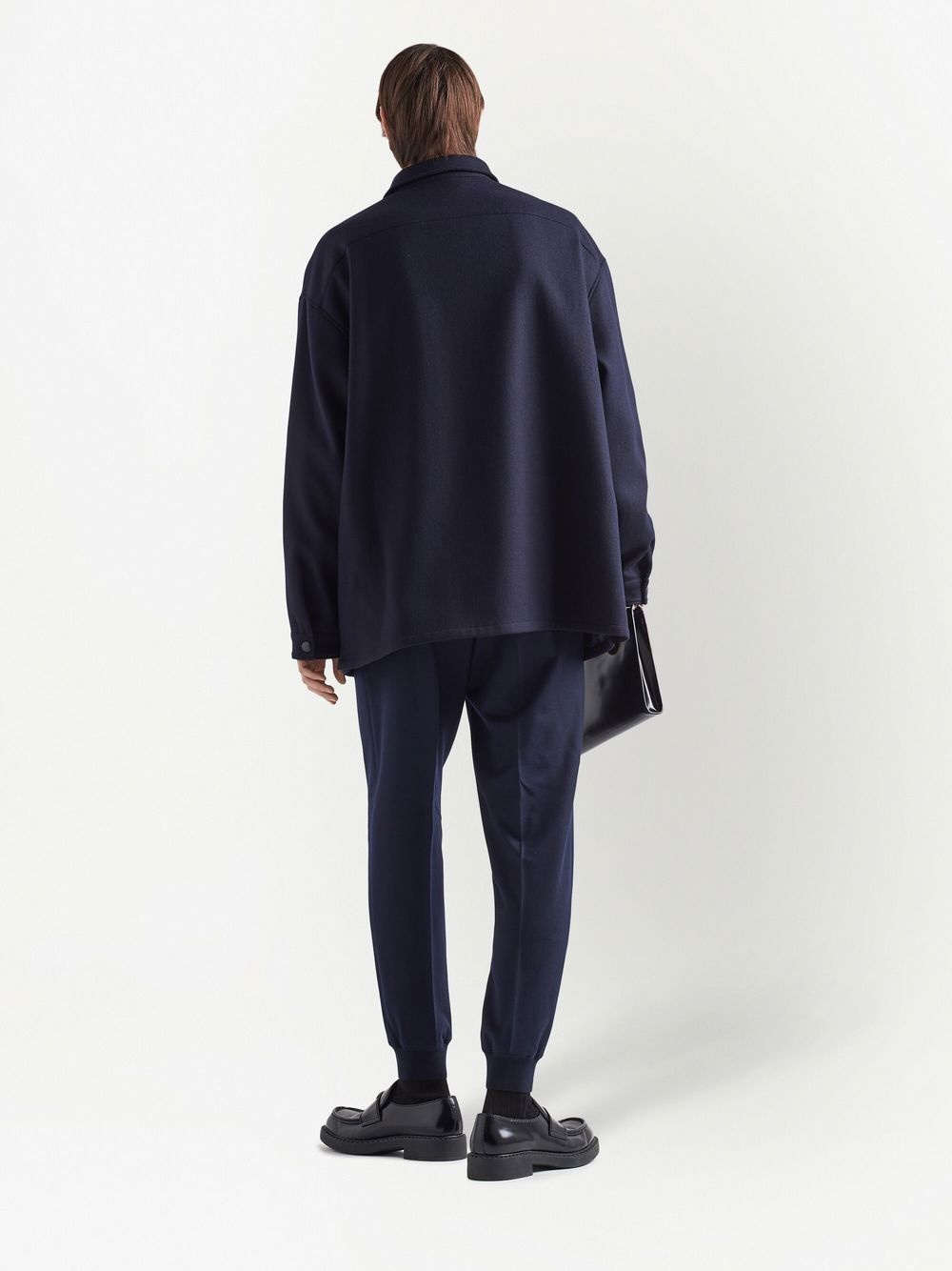tapered wool trousers - 4