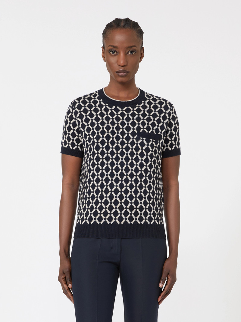 ELISIR Wool jacquard jumper - ULTRAMARINE 3