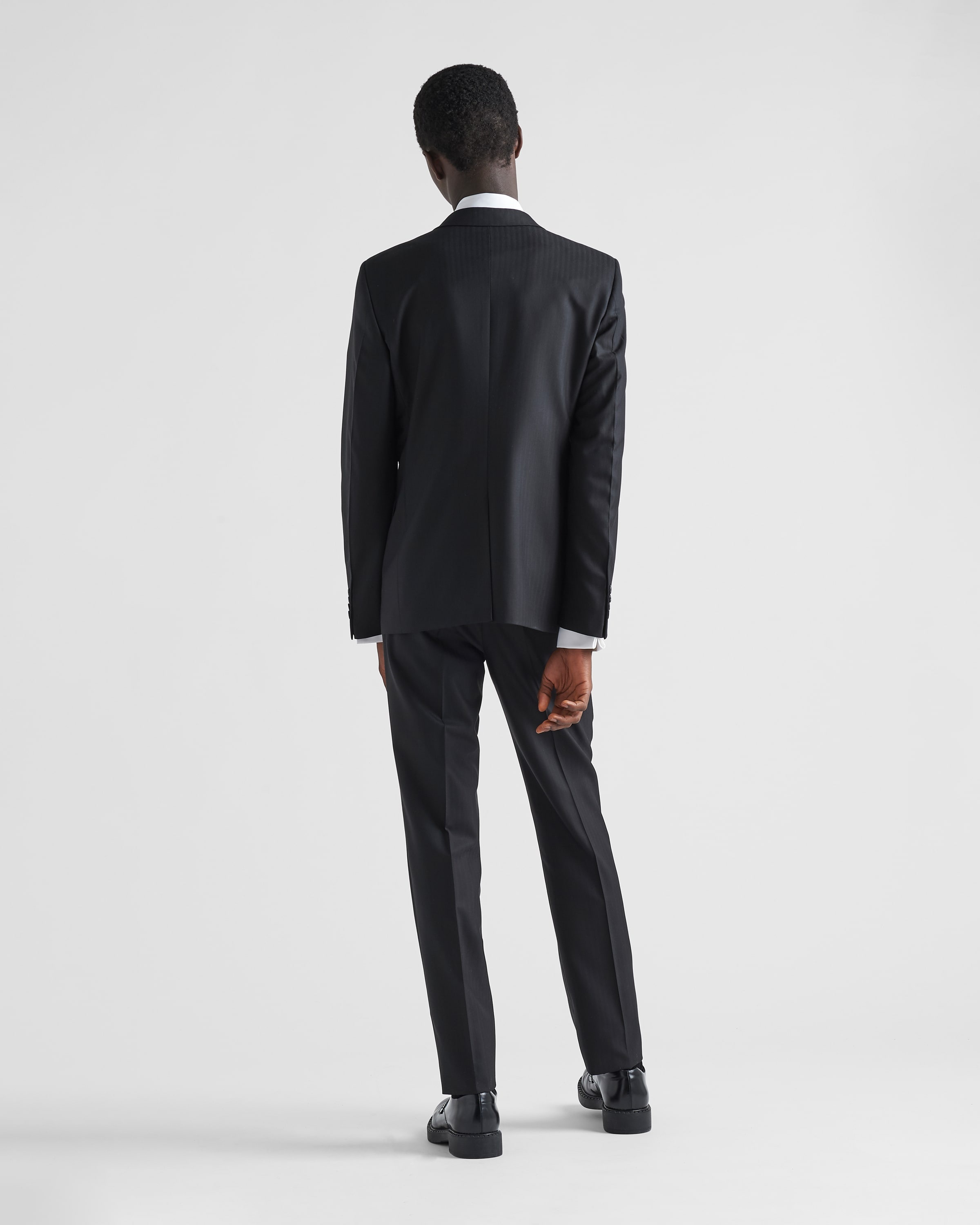 Single-breasted wool suit - 5
