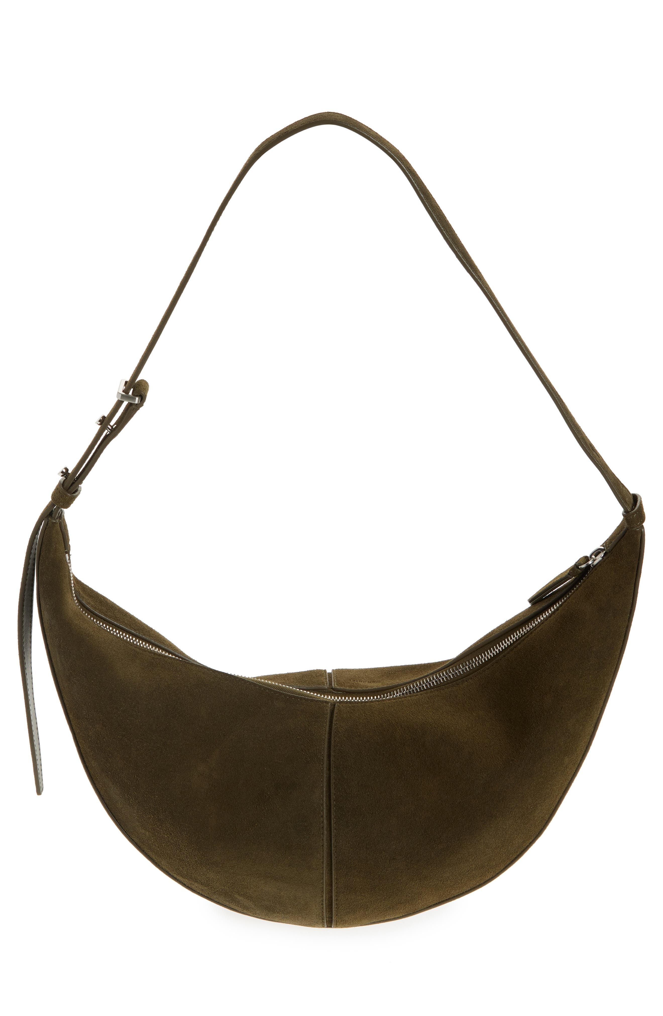 Proenza Schouler Slide Suede Hobo Bag in Olive at Nordstrom - 4